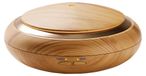 Diffuseur d'arômes - Humidificateur à ultrasons - 150 ml - Aspect bois - 7 lumières de bien-être colorées