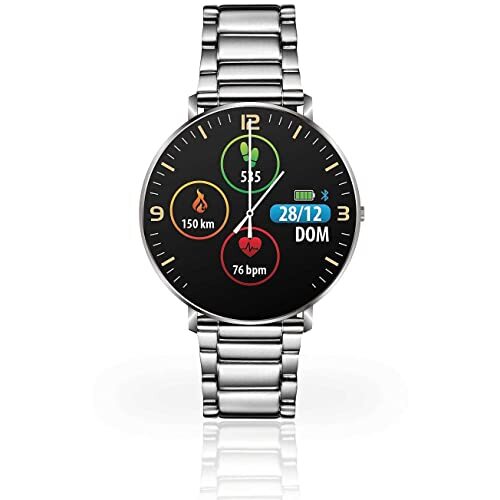 CHEMAGLIETTE! Techmade Tm Kosmos-Metsb Smartwatch, groot, zilver