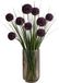 Mica Decorations Kunstbloemen - 3x - Allium bol bloem - sierui - paars - 80 cm