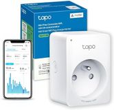 Tapo Matter WiFi Smart stopcontact, verbruiksbewaking, 16 A, type E, compatibel met Apple Home, Alexa en Google Home, bediening van ventilator, airconditioning, Tapo P110MA