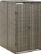vidaXL Containerberging enkel 70x80x117 cm poly rattan grijs