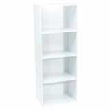 WerkaPro 9671 - opbergkast - 106 x 40 x 29 cm - wit - 4 nissen - levering in een set
