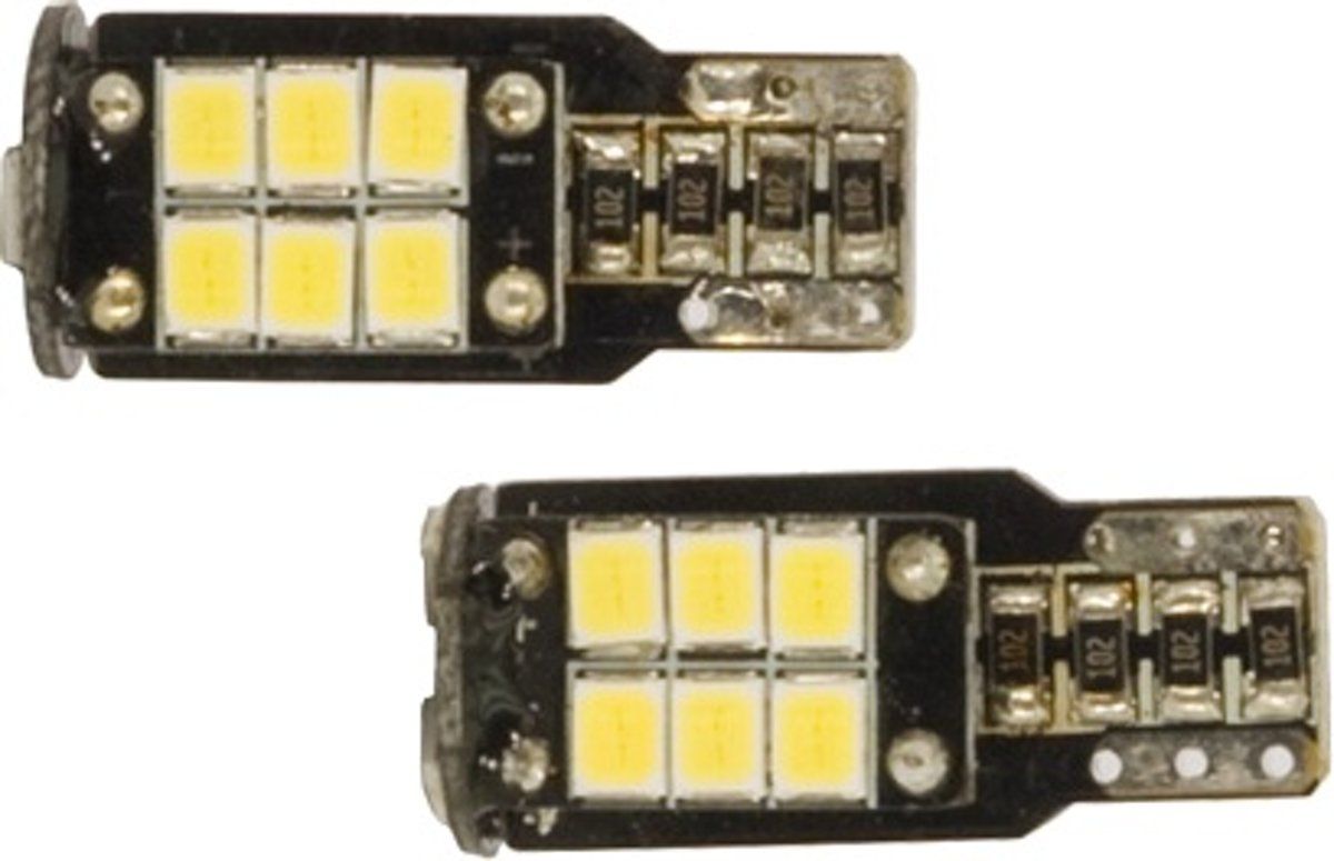 AutoStyle T-10 LED Lamp - 12V - 1W - Xenon White - 2 Pieces