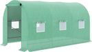Protection de serre tunnel de jardin 400 x 200 x 200 cm vert