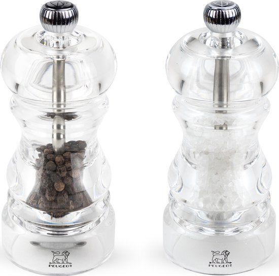 Peugeot Nancy Peper- en Zoutmolen - 12 cm - Transparant - Acryl