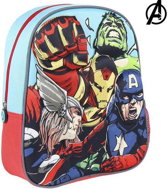 The Avengers AVENGERS Rugzak/ Schooltas 3D Blauw Polyester Kinderen 10L
