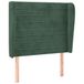VidaXL Hoofdbord met randen 83x23x118/128 cm fluweel donkergroen