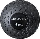 AJ-Sports Slam ball 6kg - Medicijnbal - Medicine bal - Wall ball - Met extra Grip - Zwart