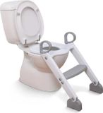 Dreambaby Toiletbrilverkleiner, 2-voudig verstelbaar, antislip, met geïntegreerde handgrepen, grijs/wit