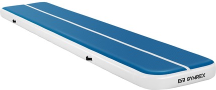 Gymrex Opblaasbare Gymmat - 500 x 100 x 20 cm - 250 kg - blauw / wit