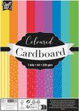 Craft Sensations Creative Craft Group gekleurd karton A4 papier 220gsm 72 vellen knutselen.