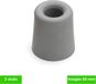 Deltafix Tampon de porte caoutchouc 50mm gris 2 pièces