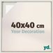 yd, Cadre photo 40x40 cm White Wash - Cadre pour toile - MDF Lyon