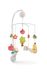 NICI mobile musical lapin et hibou avec 5 amovibles