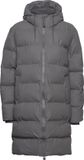 RAINS Alta Longer Puffer Jacket W3T4 – Lange Waterdichte Unisex Puffer Jas - grijs - M