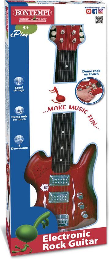 Bontempi Spa Elektrische Rock Gitaar - Multicolor