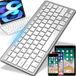 Retoo Clavier sans fil, frappe naturelle, connexion 2,4 GHz, clavier avec touches, connexion sans fil, Bluetooth, Android, compatible avec PC, ordinateur, notebook, ordinateur portable, Windows
