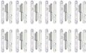 Alberts 865405 uithangbaar scharnier, type Parijs | links of rechts | elektrolytisch blau verzinkt | 110 x 55 mm | Set van 12