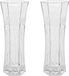 Set de 2 Vases en Verre - 29 x 11 cm - Transparent - Moderne