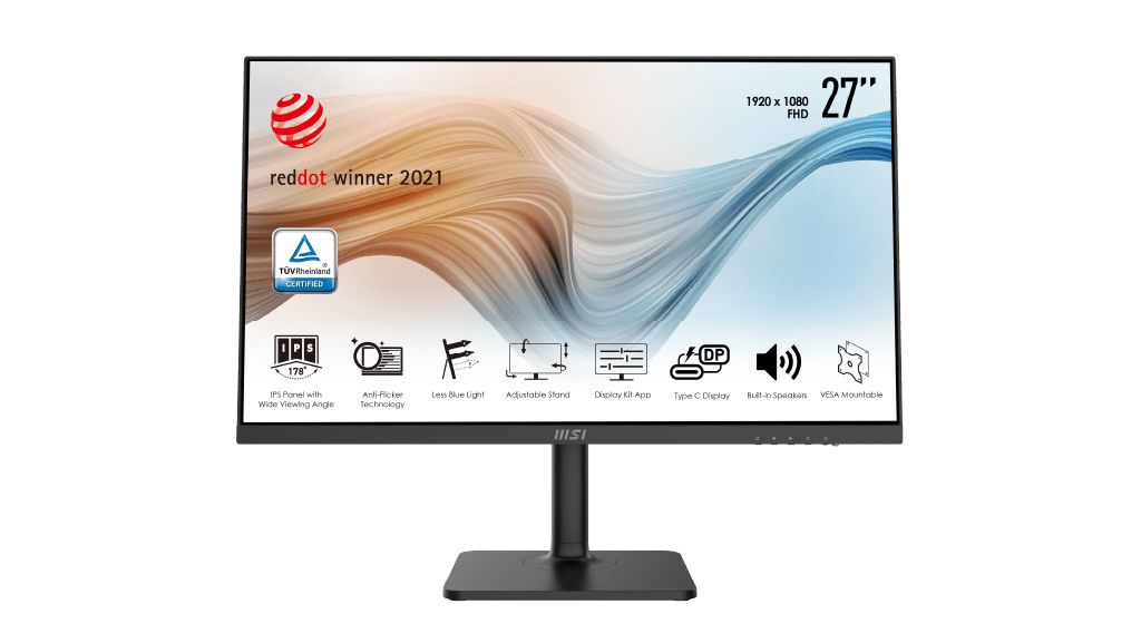 MSI Modern MD271P - 27" Full HD Monitor - IPS, 75Hz, HDMI, Speakers