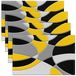 Set de 4 Sets d'art abstrait pour table