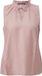 QS s.Oliver QS Bluse V-hals Mouwloos Effen Roze Viscose Regular Fit Vrouwen