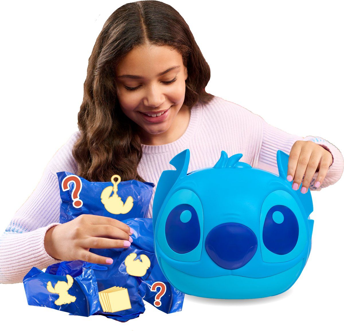 Just Play Disney Stitch - Neon Jumbo Mystery Capsule with 9 Surprises