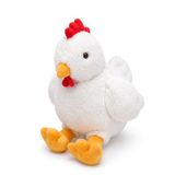 Carehabi Knuffeldier kip, realistisch pluche dier haan, zacht knuffeldier, dierfiguur, schattige kip, pluche speelgoed, cadeau voor kinderen, meisjes en jongens, 24 cm