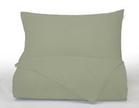 Bianca Effen gekleurd percale, legergroen