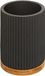 5Five Set de salle de bain - Porte-brosse WC - Noir - 40 cm - avec distributeur de savon de 270 ml - polyrésine
