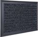 Relaxdays Tapis de porte, 80x50 cm, Aluminium, résistant aux intempéries, antidérapant, noir