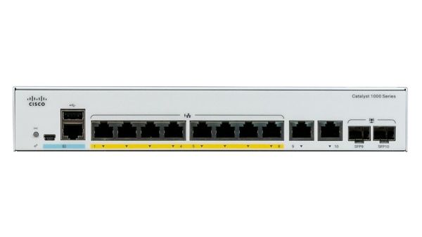 Cisco Catalyst C1000-8FP-2G-L - Switch - 8 x Gigabit Ethernet - PoE+ - Managed