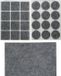 Benson Meubelvilt - 25x stuks - grijs - vilt - 3 formaten - anti kras vilt