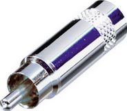 Rean AV NYS352 Cinch-connector Stekker, recht Aantal polen: 2 Zilver 1 stuk(s)