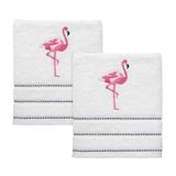 IZOD Badkameraccessoires Flamingo Collectie, 2 stuks handdoeken, wit