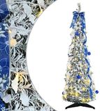 vidaXL Kunstkerstboom Wit 120 cm PVC