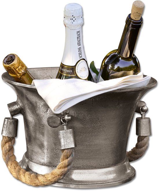 LOBERON Champagnekoeler Maxwell zilverkleurig