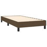 vidaXL Boxspringbed met matras, donkerbruin, 90x190 cm, gestoffeerd