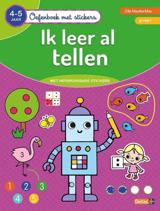 Deltas Oefenboek - Ik leer al tellen 4-5 jaar