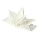 Viphome 6SEJ761BC servetten, voorgestanst, met 3 vouwen, 40 x 60 cm, wit, 12 stuks