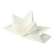 Viphome 6SEJ761BC servetten, voorgestanst, met 3 vouwen, 40 x 60 cm, wit, 12 stuks