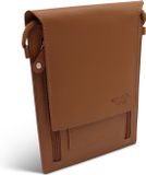 Safekeepers Nektas Lederen Telefoontasje Unisex Cognac Licht Bruin