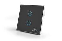 MCO Home Smart Glass Touch Panel schakelaar voor rolluiken, zwart, MH-C421