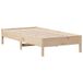 VidaXL Massief houten bed zonder matras, 75x190 cm, van grenenhout