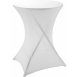 Merkloos Statafelhoes Stretch Wit D80 x H110 cm
