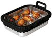 Glazen ovenschaal voor Airfryer met siliconen handgrepen