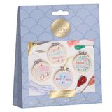 Sew And So On Premium borduurset, slogans, borduurpakketten voor volwassenen en kruissteeksets voor volwassenen, beginners, cadeau-idee, borduurset voor beginners met borduurpatronen, borduurset