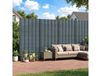Outsunny Rouleau Brise-vue en PVC 35m Bande de Protection Visuelle 450g/m² avec 120 Clips de Fixation Gris Anthracite