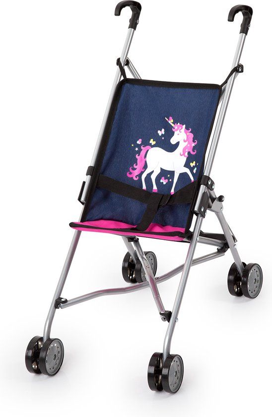 Bayer Design Poppenbuggy Blauw met Eenhoorn