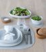 Lind Nupo set de table courbe 37x44cm blanc huître